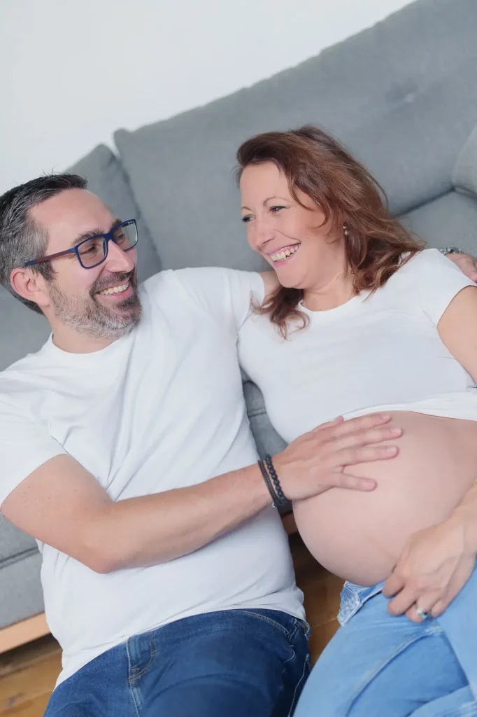 portrait couple femme enceinte